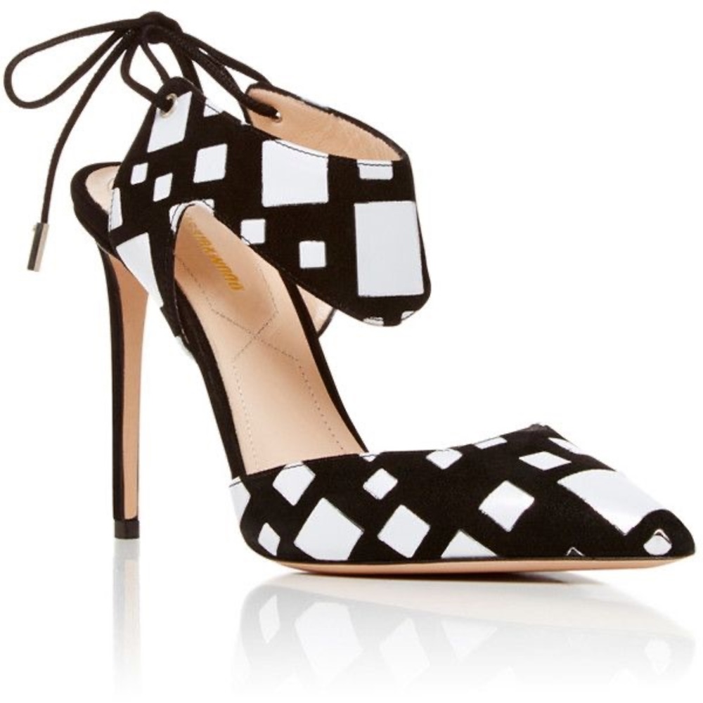 Nicholas Kirkwood Leather Cubism Printed Leda Heels - IT 40